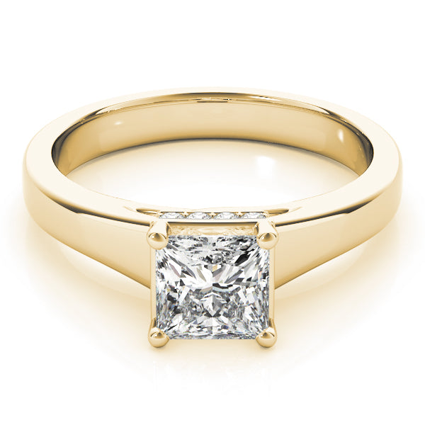 Classic Hidden Halo Princess Cut Engagement Ring - Elgrissy Diamonds