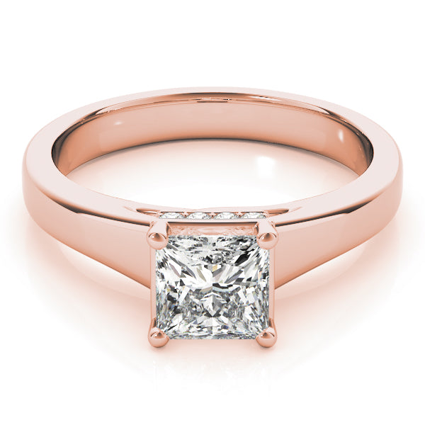 Classic Hidden Halo Princess Cut Engagement Ring - Elgrissy Diamonds