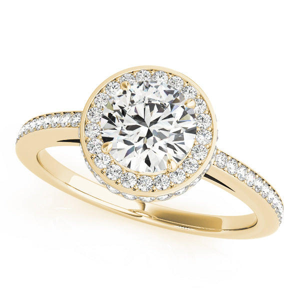 Halo Pavé Wrap Engagement Ring - Elgrissy Diamonds