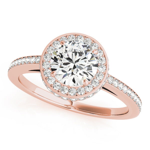 Halo Pavé Wrap Engagement Ring - Elgrissy Diamonds