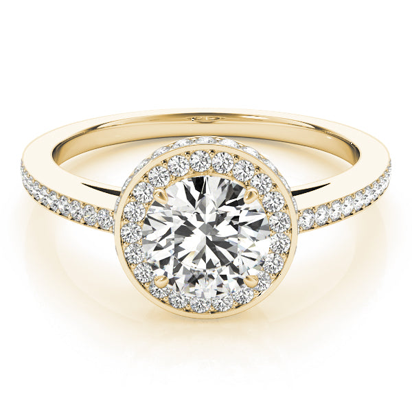 Halo Pavé Wrap Engagement Ring - Elgrissy Diamonds