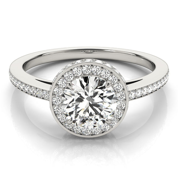 Halo Pavé Wrap Engagement Ring - Elgrissy Diamonds