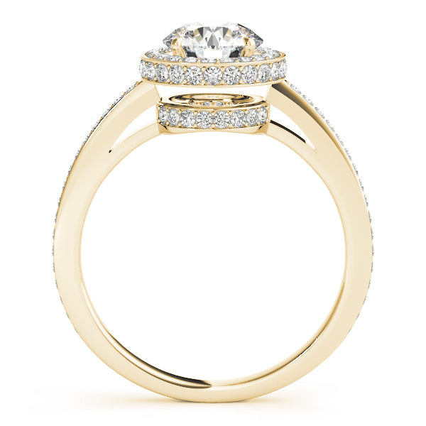 Halo Pavé Wrap Engagement Ring - Elgrissy Diamonds