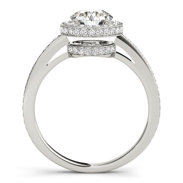 Halo Pavé Wrap Engagement Ring - Elgrissy Diamonds