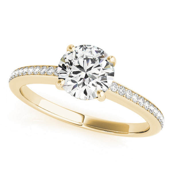Channel Hidden Halo Engagement Ring - Elgrissy Diamonds