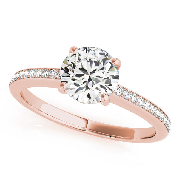 Channel Hidden Halo Engagement Ring - Elgrissy Diamonds