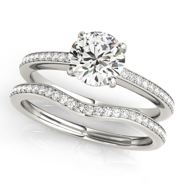 Channel Hidden Halo Engagement Ring - Elgrissy Diamonds