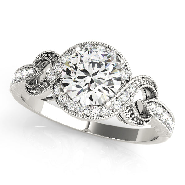 Vintage Twisted Shank Engagement Ring - Elgrissy Diamonds