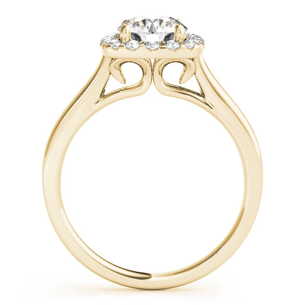 Square Halo Engagement Ring - Elgrissy Diamonds