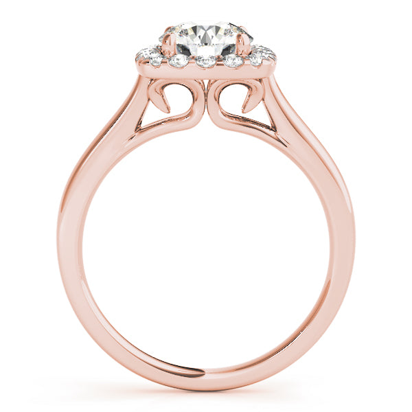 Square Halo Engagement Ring - Elgrissy Diamonds