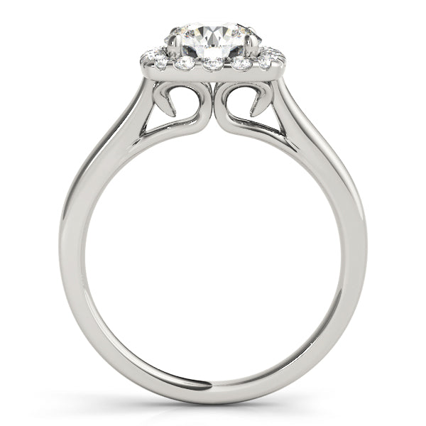 Square Halo Engagement Ring - Elgrissy Diamonds