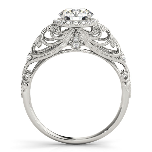 Vintage Halo Engagement Ring - Elgrissy Diamonds