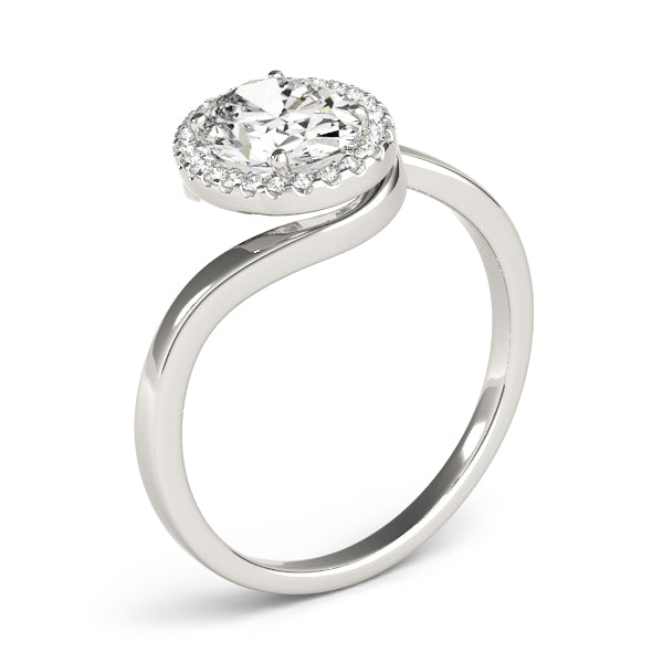 Oval Halo Infinity Engagement Ring - Elgrissy Diamonds