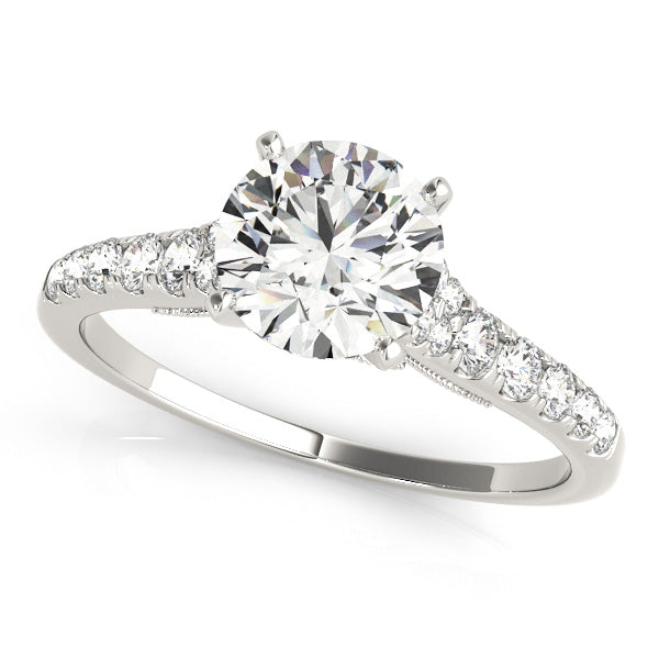 Vintage Round Diamond Engagement Ring - Elgrissy Diamonds