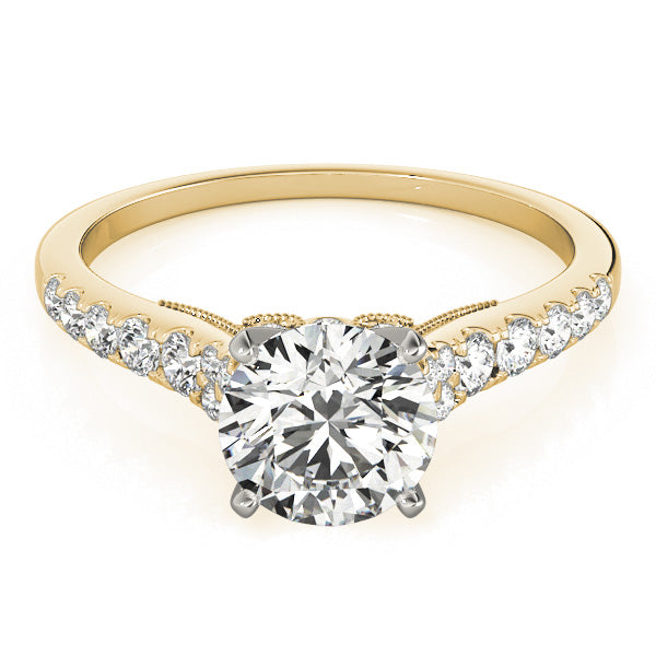 Vintage Round Diamond Engagement Ring - Elgrissy Diamonds