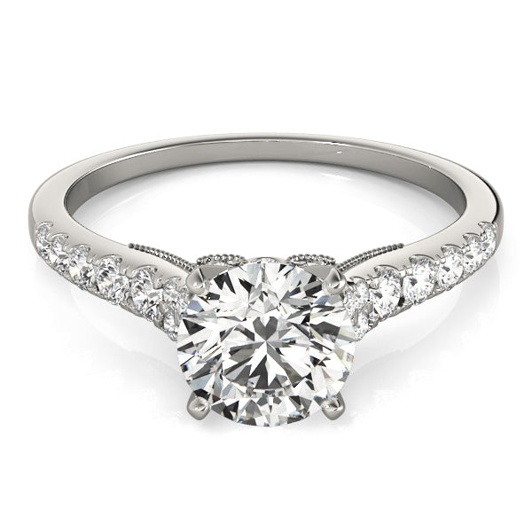 Vintage Round Diamond Engagement Ring - Elgrissy Diamonds