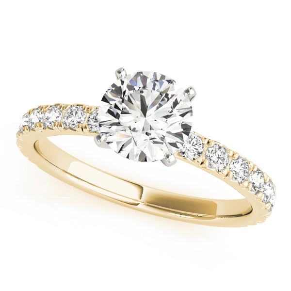 Pavé Diamonds Engagement Ring - Elgrissy Diamonds