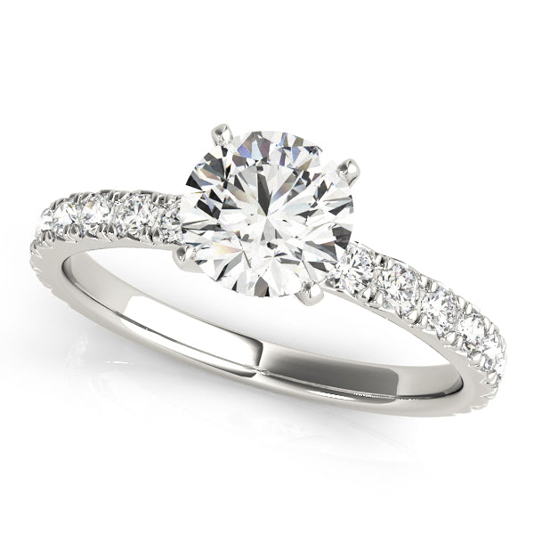 Pavé Diamonds Engagement Ring - Elgrissy Diamonds
