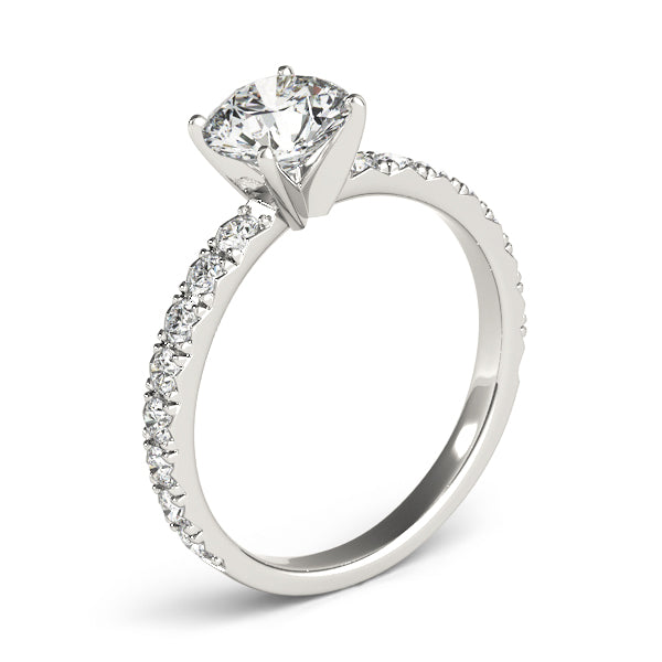 Pavé Diamonds Engagement Ring - Elgrissy Diamonds