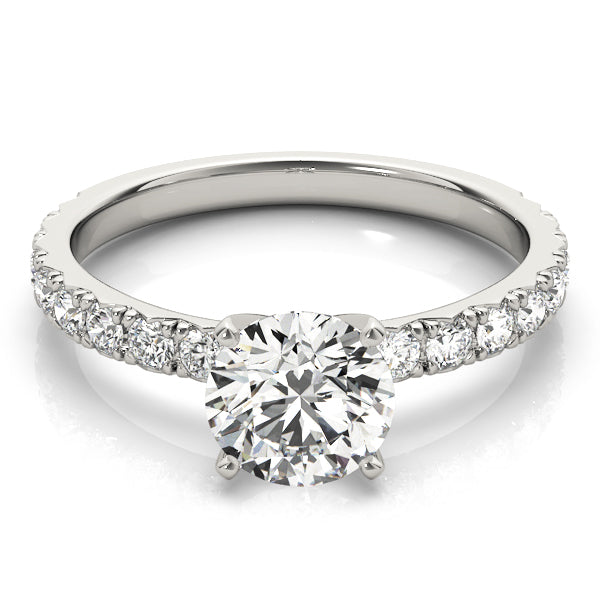 Pavé Diamonds Engagement Ring - Elgrissy Diamonds