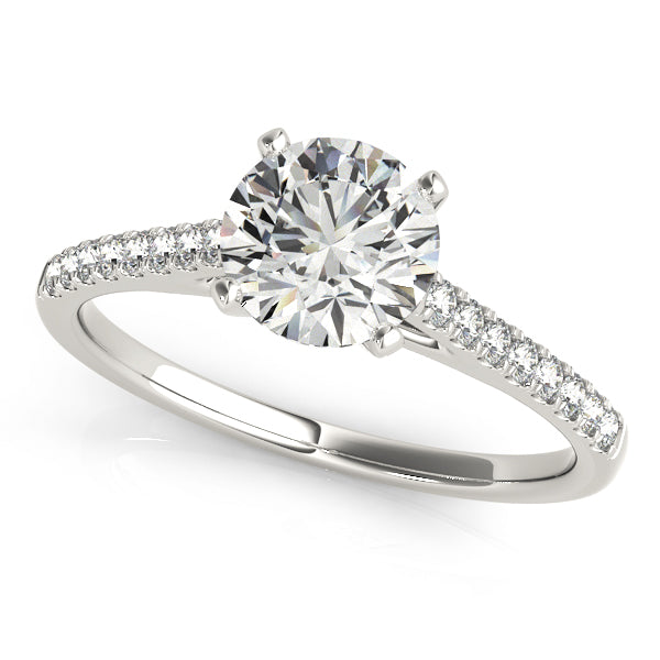 Pavé Diamonds Engagement Ring - Elgrissy Diamonds