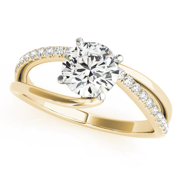 Split Shank Pavé Diamond Engagement Ring - Elgrissy Diamonds