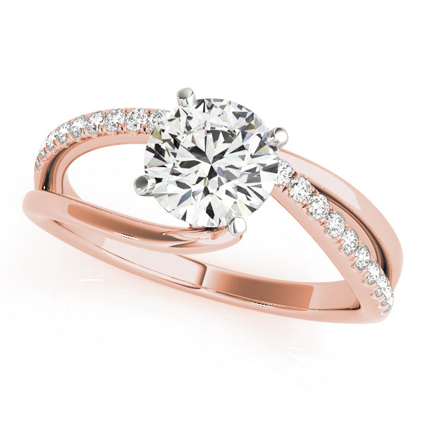 Split Shank Pavé Diamond Engagement Ring - Elgrissy Diamonds