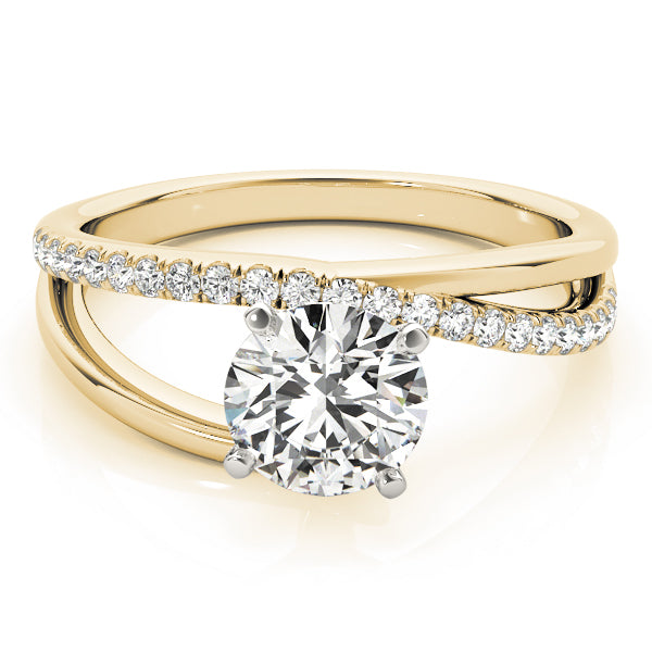Split Shank Pavé Diamond Engagement Ring - Elgrissy Diamonds