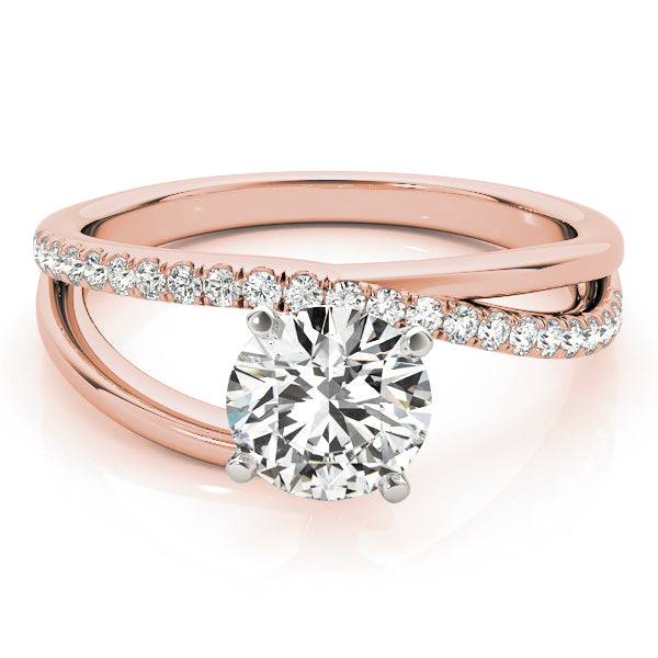 Split Shank Pavé Diamond Engagement Ring - Elgrissy Diamonds