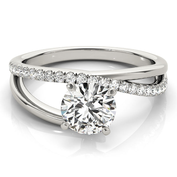Split Shank Pavé Diamond Engagement Ring - Elgrissy Diamonds