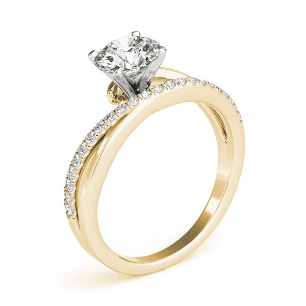 Split Shank Pavé Diamond Engagement Ring - Elgrissy Diamonds