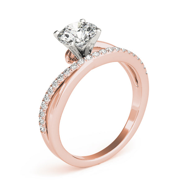 Split Shank Pavé Diamond Engagement Ring - Elgrissy Diamonds