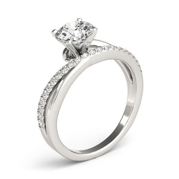 Split Shank Pavé Diamond Engagement Ring - Elgrissy Diamonds
