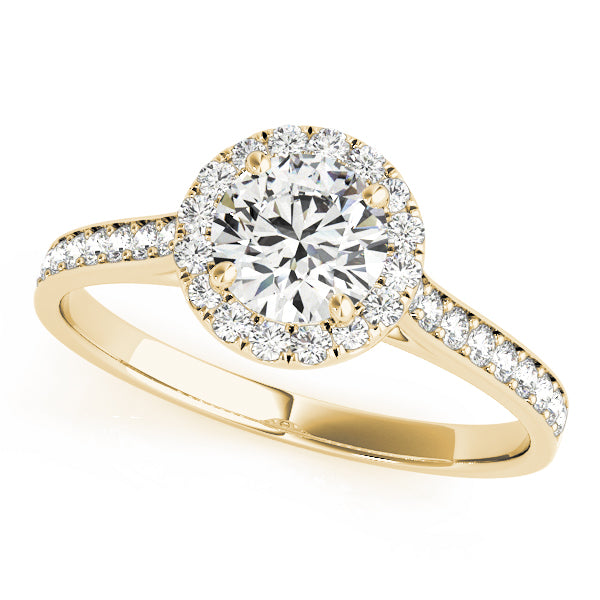 Round Diamond Halo Engagement Ring - Elgrissy Diamonds