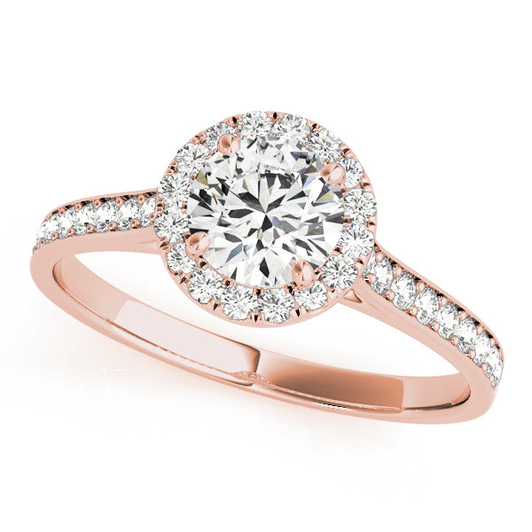 Round Diamond Halo Engagement Ring - Elgrissy Diamonds