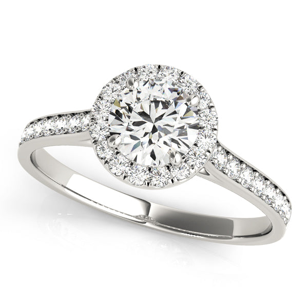 Round Diamond Halo Engagement Ring - Elgrissy Diamonds