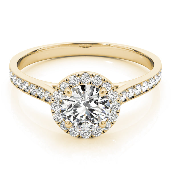 Round Diamond Halo Engagement Ring - Elgrissy Diamonds