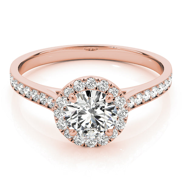 Round Diamond Halo Engagement Ring - Elgrissy Diamonds