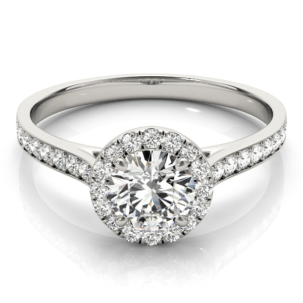 Round Diamond Halo Engagement Ring - Elgrissy Diamonds