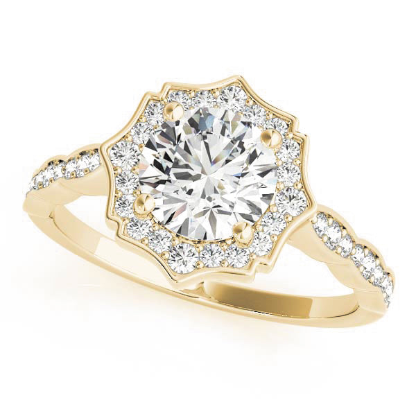 Round Diamond Magnolia Engagement Ring - Elgrissy Diamonds