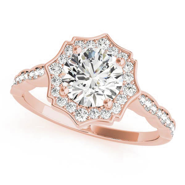 Round Diamond Magnolia Engagement Ring - Elgrissy Diamonds