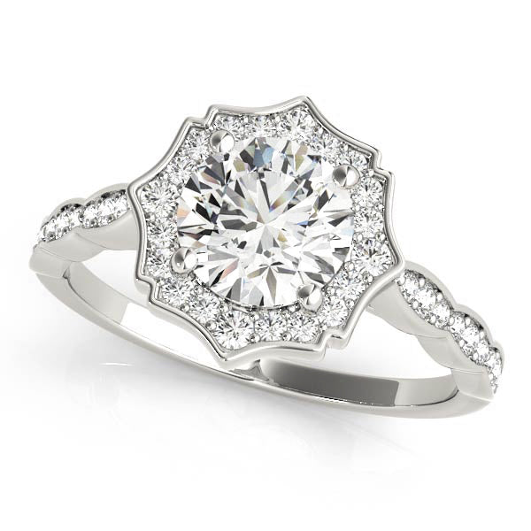 Round Diamond Magnolia Engagement Ring - Elgrissy Diamonds