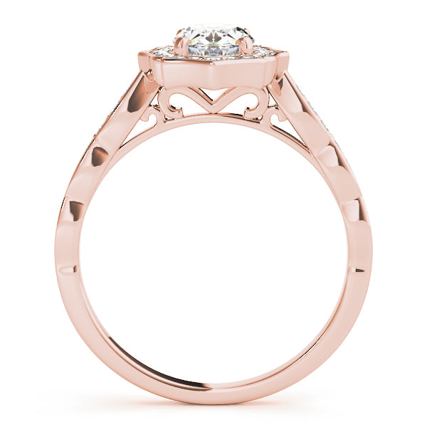 Oval Marseille Halo Engagement Ring - Elgrissy Diamonds
