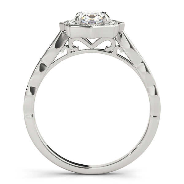 Oval Marseille Halo Engagement Ring - Elgrissy Diamonds