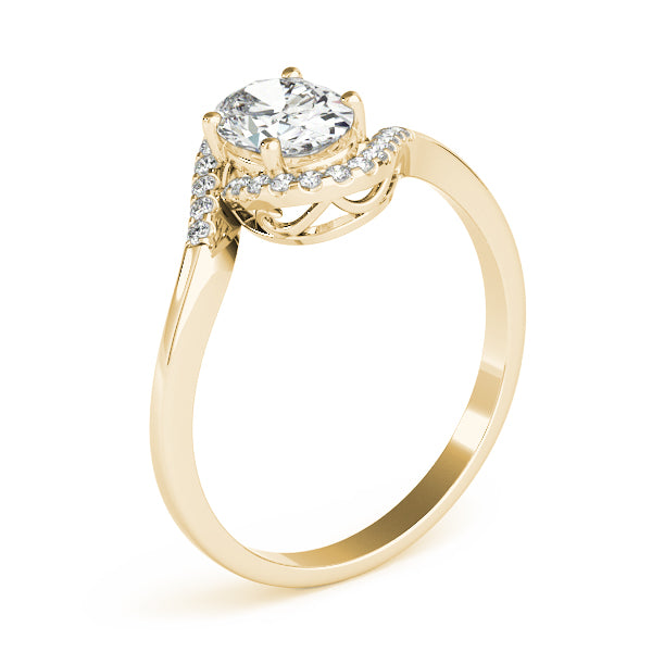 Oval Halo Infinity Pavé Engagement Ring - Elgrissy Diamonds