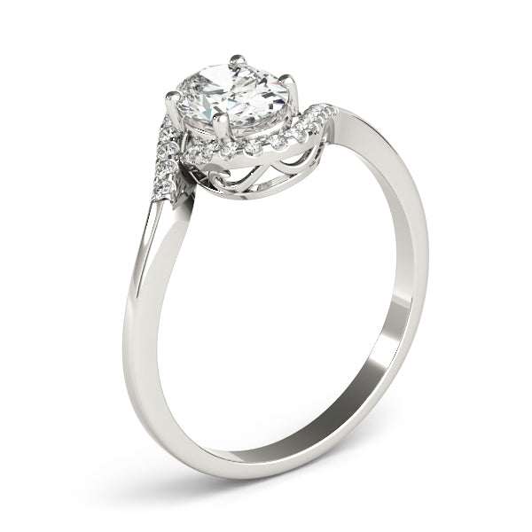 Oval Halo Infinity Pavé Engagement Ring - Elgrissy Diamonds