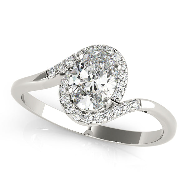 Oval Halo Infinity Pavé Engagement Ring - Elgrissy Diamonds