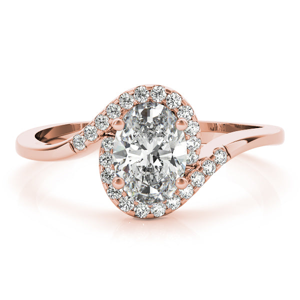 Oval Halo Infinity Pavé Engagement Ring - Elgrissy Diamonds