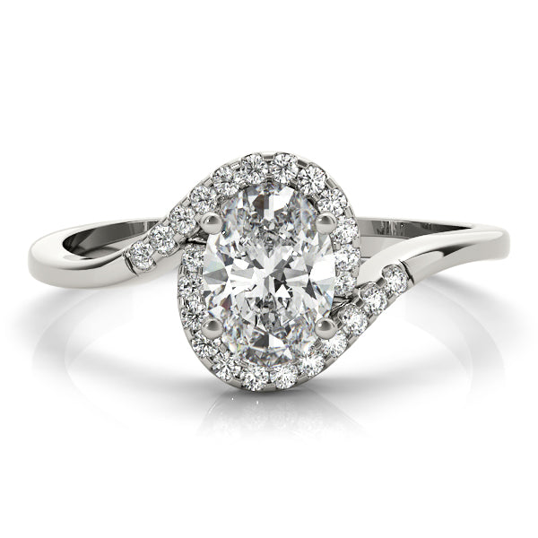 Oval Halo Infinity Pavé Engagement Ring - Elgrissy Diamonds