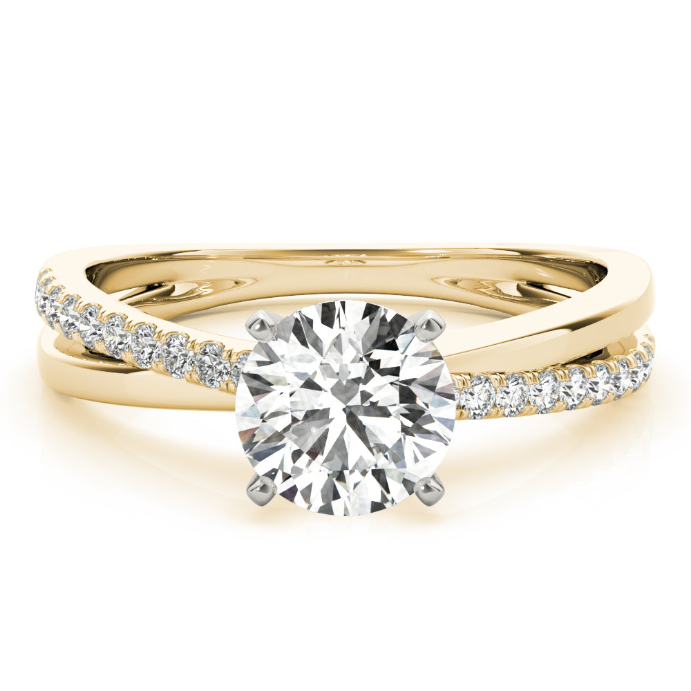 Split Shank Pavé Diamond Engagement Ring - Elgrissy Diamonds